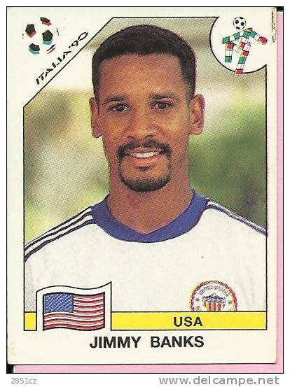 STICKERS - ITALIA ´90, Panini, No 100 - Jimmy Banks - USA - Edizione Italiana