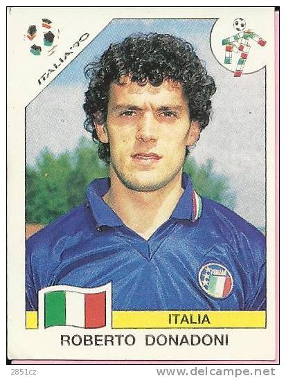 STICKERS - ITALIA ´90, Panini, No 52 - Roberto Donadoni - Italy - Edizione Italiana