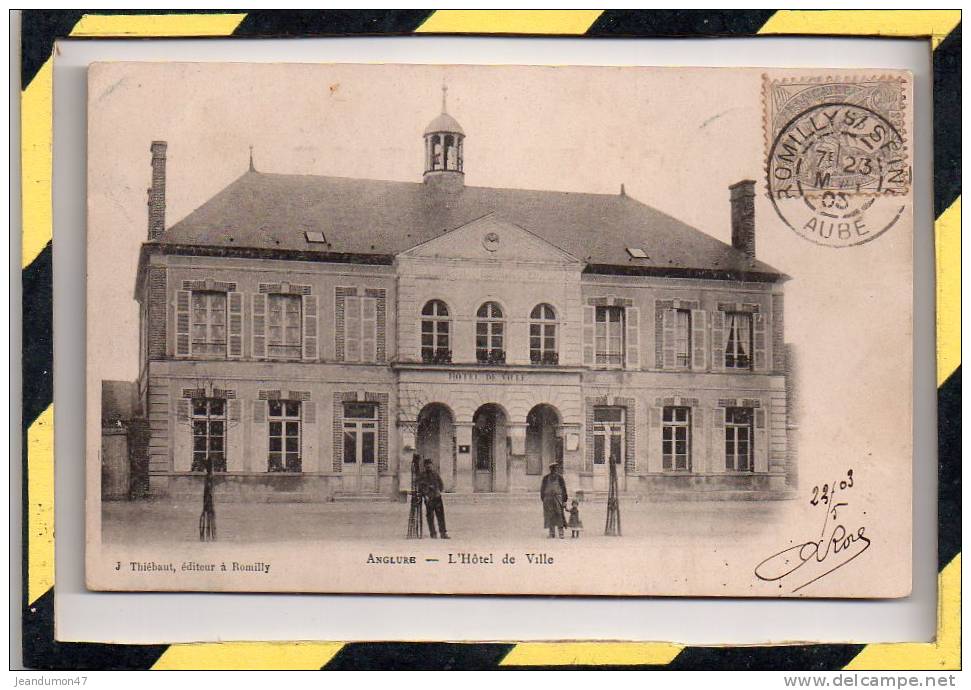 TYPE PRECURSEUR. - . ANGLURE - L'HÔTEL DE VILLE. CIRCULEE EN 1903 - Anglure