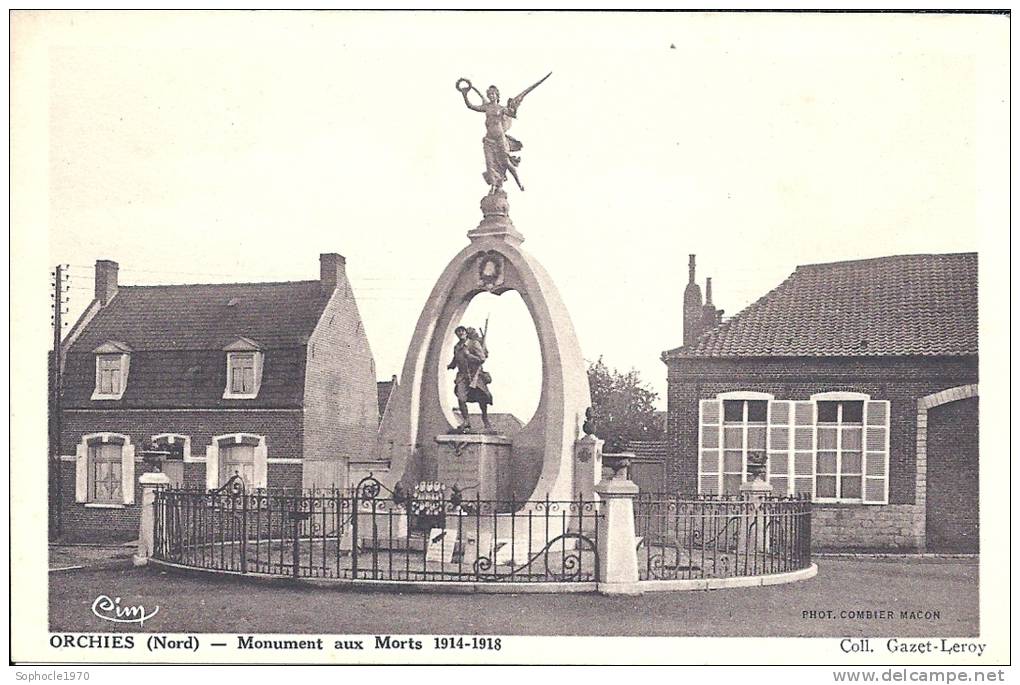 NORD PAS DE CALAIS - 59 - NORD - ORCHIES - Monument Aux Morts 1914-1918 - Orchies