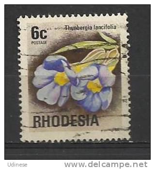 RHODESIA 1974 -FLOWER 6 - USED OBLITERE GESTEMPELT USADO - Rhodesien (1964-1980)