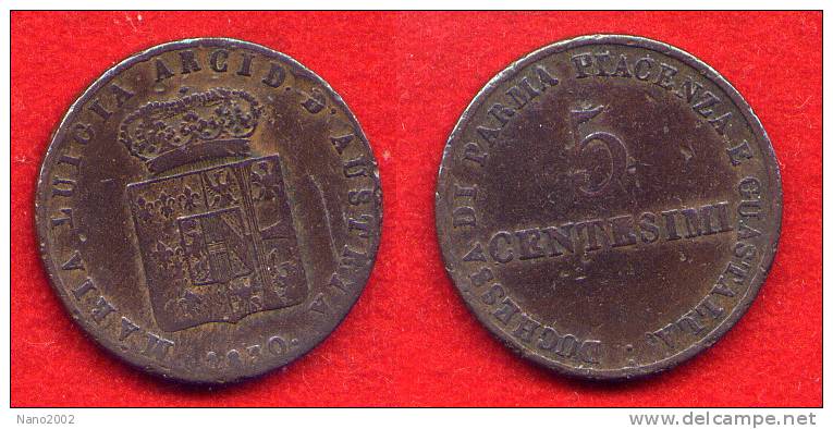 ITALIE - ITALIA  - ITALY - PARMA - PARMA & PIACENZA - MARIE-LOUISE - MARIA LUIGIA - 5 CENTESIMI 1830 - Parme