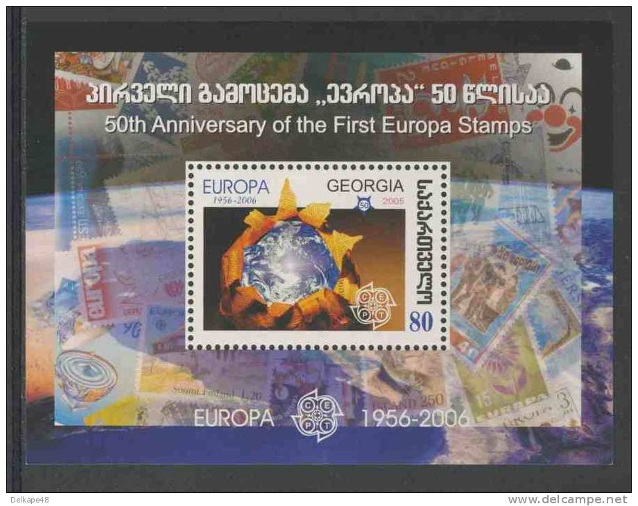 Georgia Georgien 2006 B38 - Mi 514 A ** Globe Enclosed In Paper - 50 Years Of Brands/ Verpackte Weltkugel - Europamarken - 2006