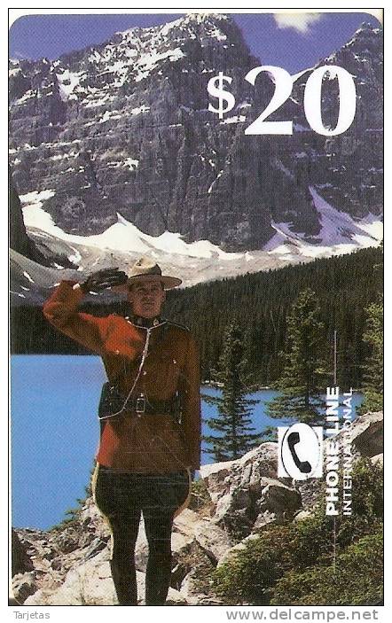 TARJETA DE CANADA DE UN GUARDA FORESTAL $20 - Canada