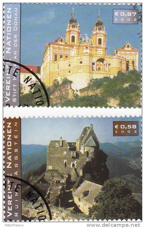 2002 ONU Vienna - Turismo - Used Stamps