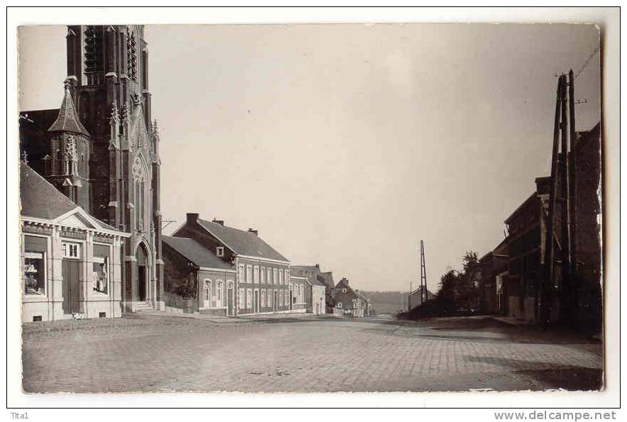 E912 - Ayeneux - Eglise Et Ecole Communale   *carte-photo* - Soumagne