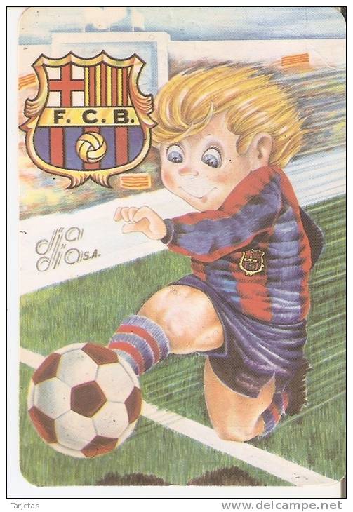 CALENDARIO DEL AÑO 1986 DEL F.C.BARCELONA (FUTBOL-FOOTBALL-BARÇA) (CALENDRIER-CALENDAR) - Tamaño Pequeño : 1981-90