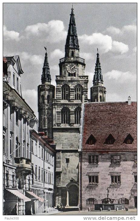 Ansbach - St. Gumbertuskirche Und Stadthaus   L1 - Ansbach