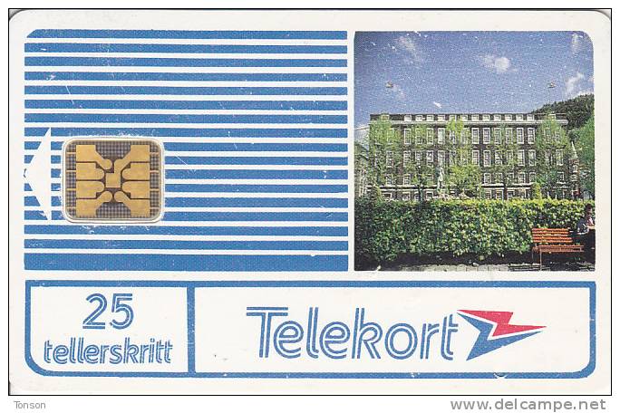 Norway, N001a, Bergen Telegraf, Chip : SI-4G, 2 Scans.  Catalogued At 1500NOK - Norvège