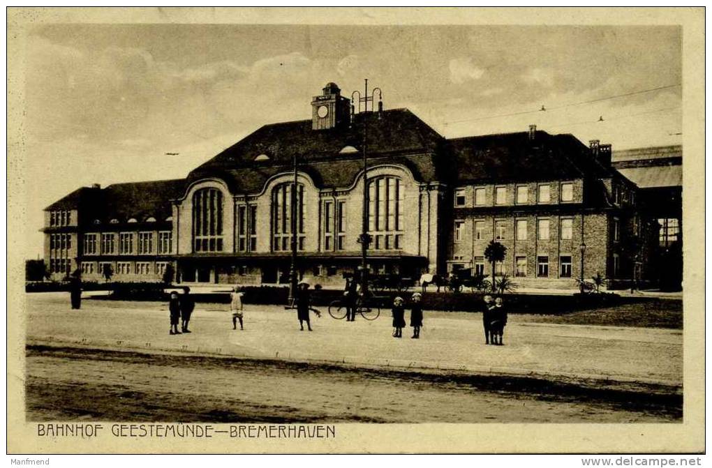Deutschland - Geestemünde - Bahnhof - Bremerhaven - 1917 - Feldpost - Bremerhaven