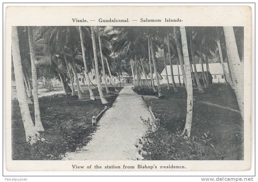 CPA ILES SALOMON - VISALE - GUADALCANAL - VIEW OF THE STATION FROM BISHOP'S RESIDENCE - Solomon Islands