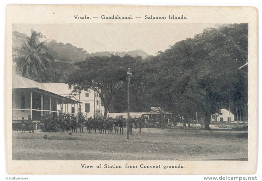 CPA ILES SALOMON - VISALE - GUADALCANAL - VIEW OF THE STATION FROM CONVENT GROUNDS - Salomon