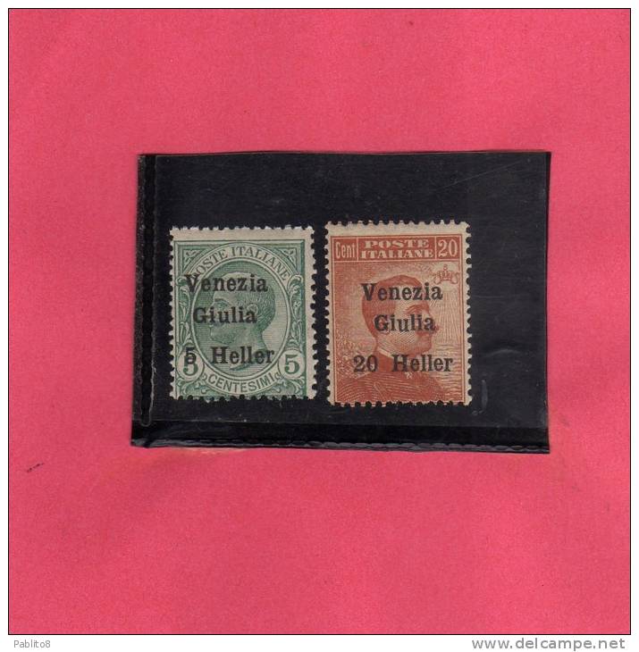 OCCUPAZIONI ITALIANE VENEZIA GIULIA 1919 ITALY OVERPRINTED SOPRASTAMPATI SERIE COMPLETA MNH - Venezia Giulia