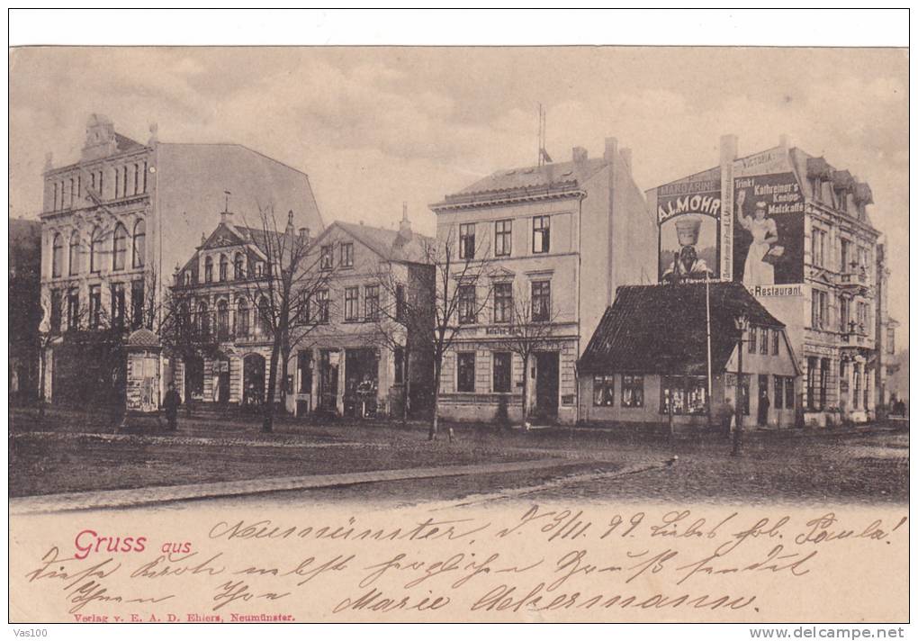 NEUSMUNSTER,1899,HOLSTAIN ,CPI,GERMANY - Neumünster