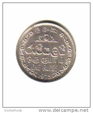 SRI LANKA    1  RUPEE  1975  (KM # 136.1) - Sri Lanka