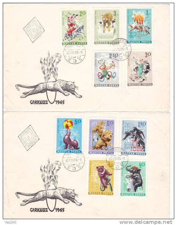 CIRC,FDC,UNGARIA,1965 - Cirque