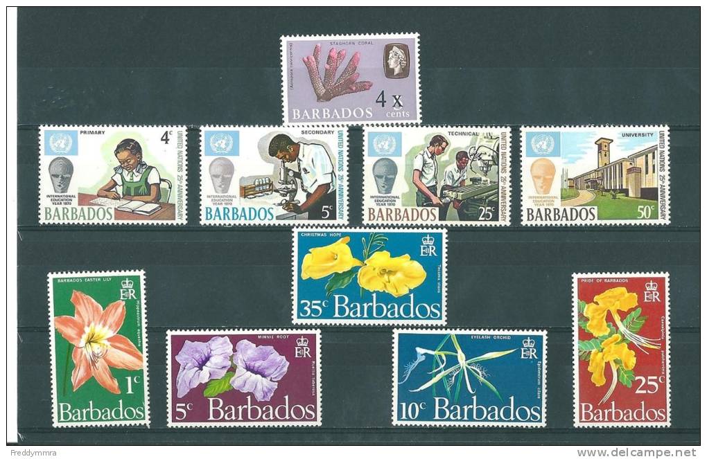 Barbade: 320/ 329 ** - Barbades (1966-...)