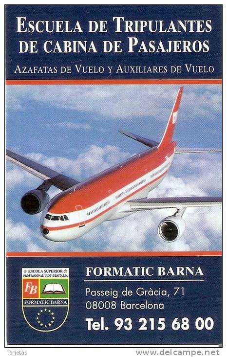 CALENDARIO DEL AÑO 1998-1999 DE ESCUELA DE TRIPULANTES DE CABINA Y PASAJEROS (AVION-PLANE)  (CALENDRIER-CALENDAR) - Tamaño Pequeño : 1991-00