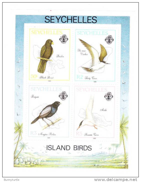 Seychelles 1989 Island Birds S/S MNH - Seychelles (1976-...)
