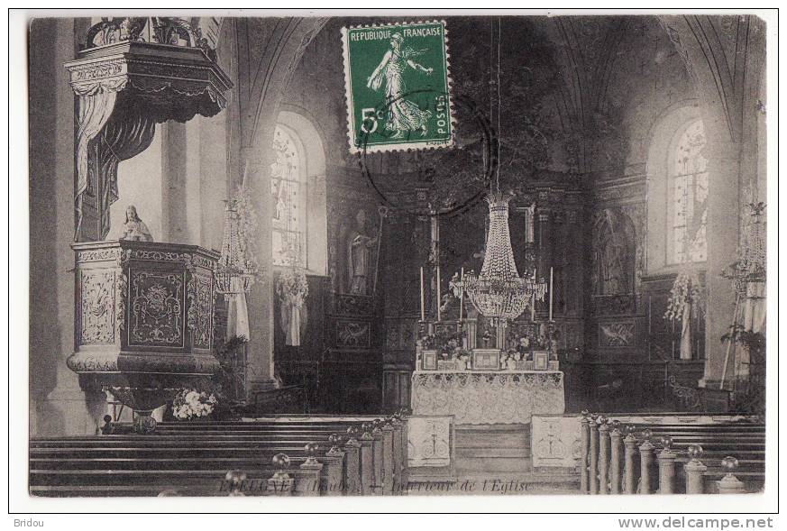 25  EPEUGNEY   Intérieur De L´église - Autres & Non Classés