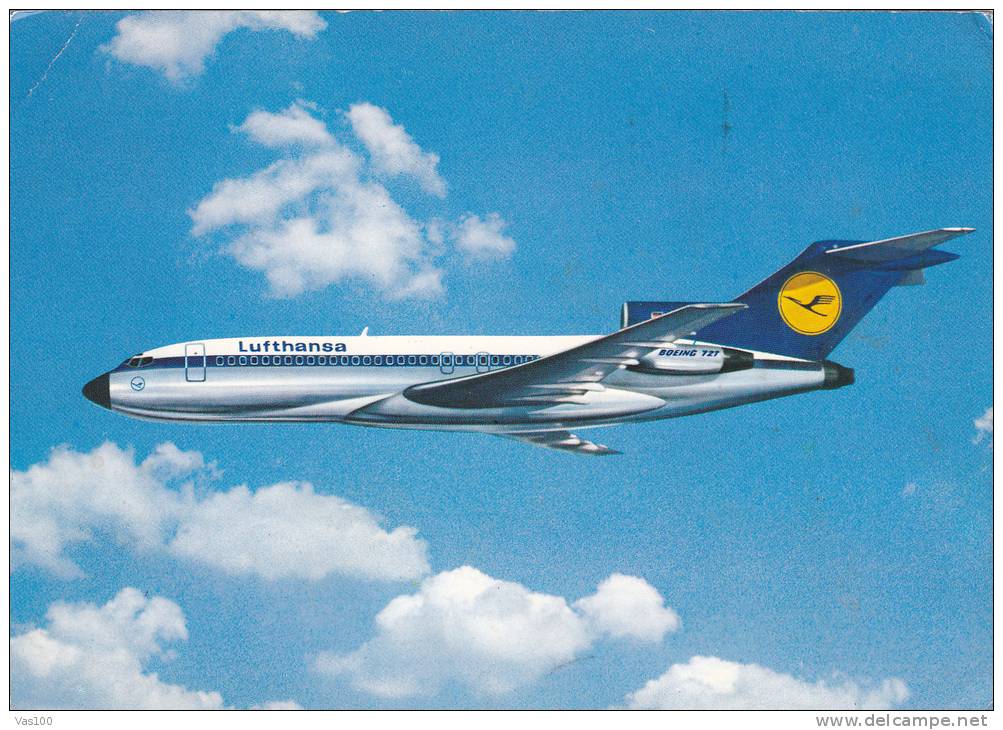 AVION LUFTHANSA,BOEING 727 EUROPA JET - 1946-....: Moderne