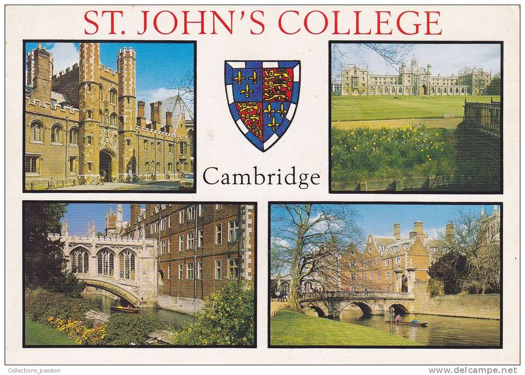 Cp , ANGLETERRE , CAMBRIDGE , St. John's College , Multi-Vues - Cambridge