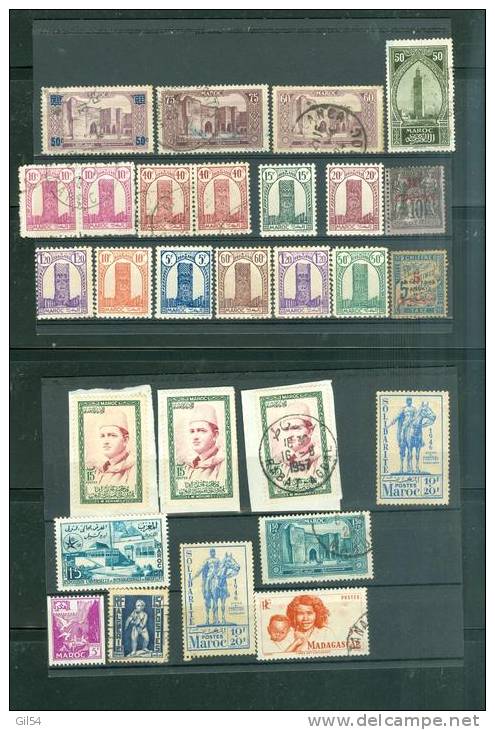 LOT 47 TIMBRES DU MAROC  - Ai82 - Morocco (1956-...)