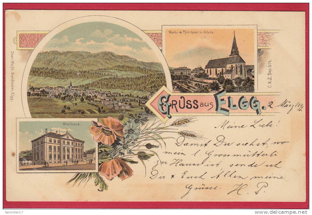 ELGG, LITHO 1899 - Elgg