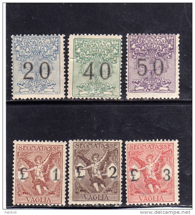 ITALY KINGDOM ITALIA REGNO 1924 SEGNATASSE SERIE COMPLETA MNH - Postage Due