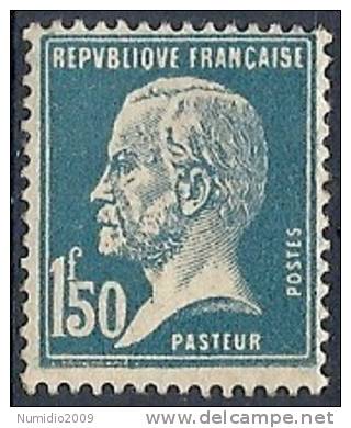 1923-26 FRANCIA LOUIS PASTEUR 1,50 SENZA GOMMA - FR492 - 1922-26 Pasteur