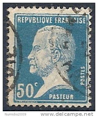 1923-26 FRANCIA USATO LOUIS PASTEUR 50 CENT - FR494 - 1922-26 Pasteur