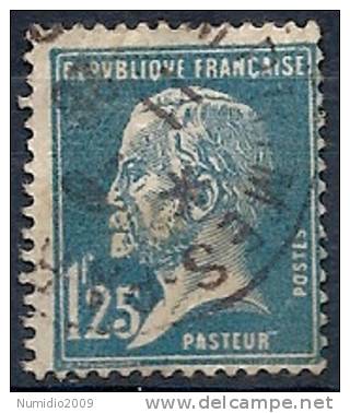 1923-26 FRANCIA USATO LOUIS PASTEUR 1,25 F - FR495 - 1922-26 Pasteur