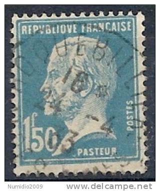 1923-26 FRANCIA USATO LOUIS PASTEUR 1,50 F - FR495-5 - 1922-26 Pasteur