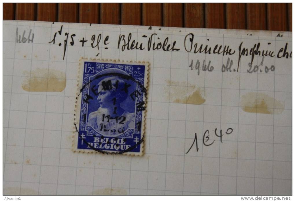 Belgique TIMBRES BELGES (.) Carnet De Circulation Entre 1937 &amp; 1946 (Cote 2006 Y/T) 36.10 &euro; Voir Photos - Vrac (max 999 Timbres)