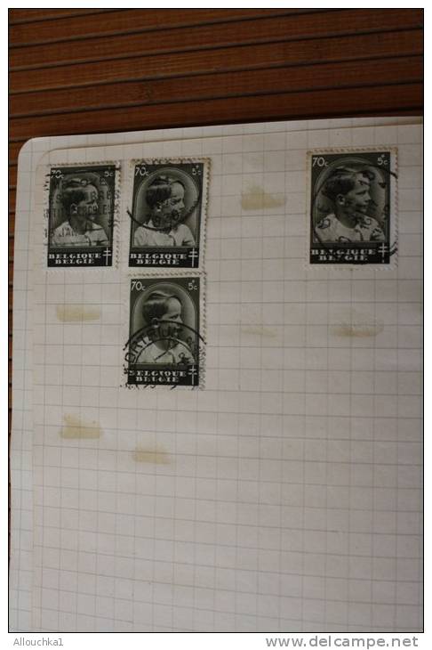 Belgique TIMBRES BELGES (.) Carnet de circulation entre 1936 &amp; 1937 (Cote 2006 Y/T) 67.70 &euro; Voir Photos