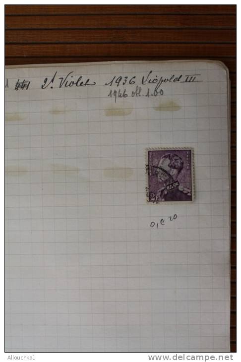 Belgique TIMBRES BELGES (.) Carnet de circulation entre 1936 &amp; 1937 (Cote 2006 Y/T) 67.70 &euro; Voir Photos