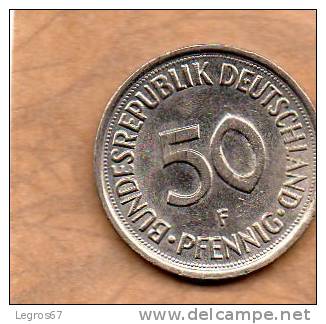 PIECE DE 50 PFENNIG ALLEMAGNE 1980 F - 50 Pfennig