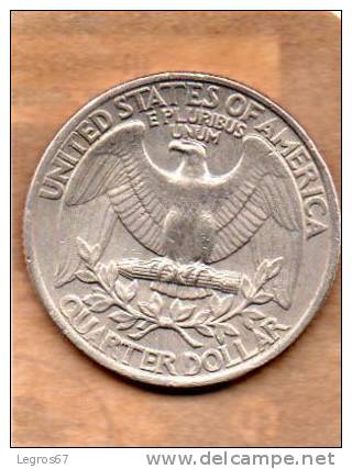 PIECE DE 1 QUARTER ETATS UNIS 1978 - 1932-1998: Washington