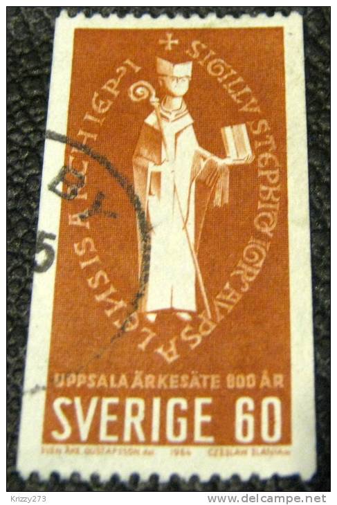 Sweden 1964 800th Year Of The Uppsala Archbishopric 60ore - Used - Used Stamps