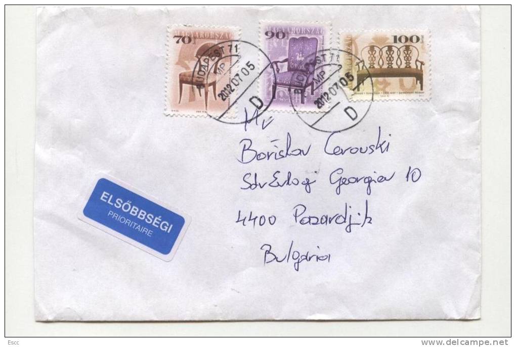 Mailed Cover (letter) With Stamps Furniture   From Hungary - Cartas & Documentos