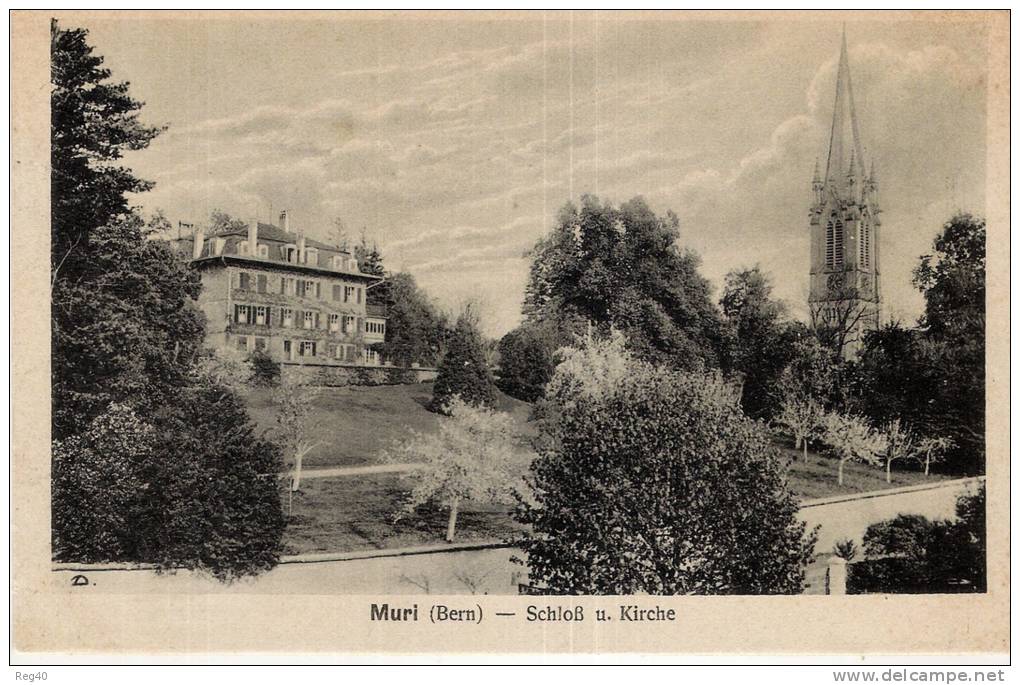 SUISSE - MURI (Bern)  - SchloB U. Kirche - Muri Bei Bern