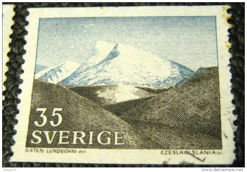 Sweden 1967 Mountains 35ore - Used - Oblitérés