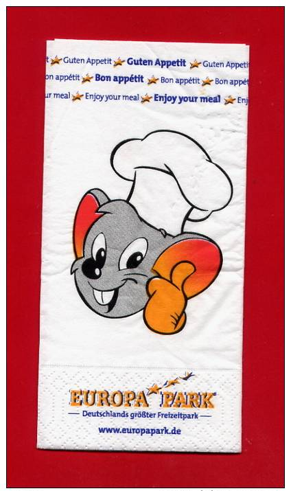 - 474-1  - Serviette Papier   Pour Collection " EUROPAPARK " - Reclameservetten