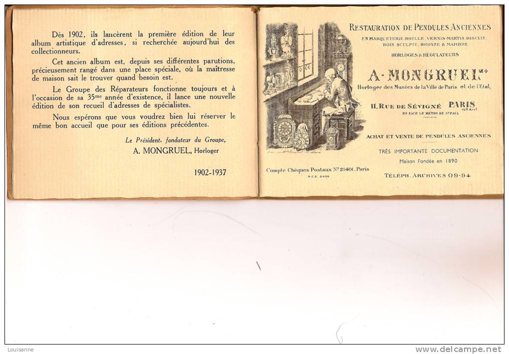 12 / 9 / 282    - Carnet - LES RÉPARATIONS D´PBJETS D´ART  - 35 ème Année ( Demander Les Autres Scanes ) - 5 - 99 Cartoline