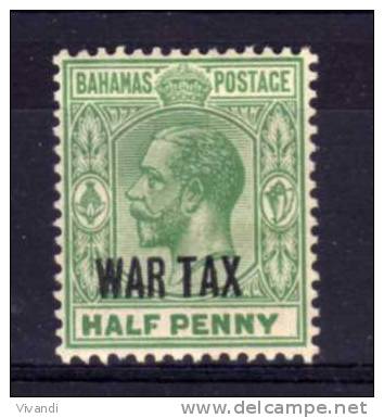 Bahamas - 1918 - &frac12;d War Tax - MH - 1859-1963 Colonie Britannique