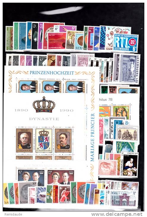 LUXEMBOURG - COLLECTION IMPORTANTE ** - COTE > 900 EUROS - 4 SCANS - VALEUR NOMINALE TRES IMPORTANTE - Colecciones