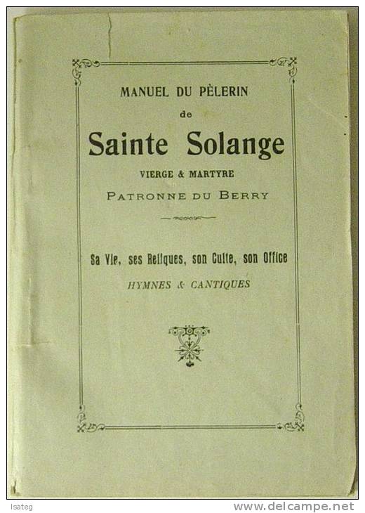 Manuel Du Pelerin De Sainte Solange - Religion