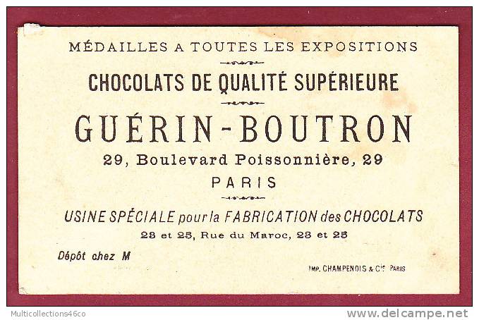 CHROMO - 220912 - CHOCOLAT GUERIN BOUTRON - Le Retour De La Pêche - Guérin-Boutron