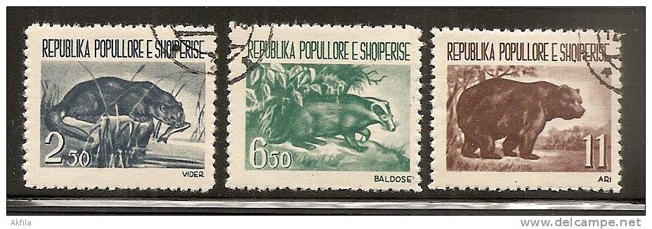 Albania 1961 Animals, Used (o) - Albanie