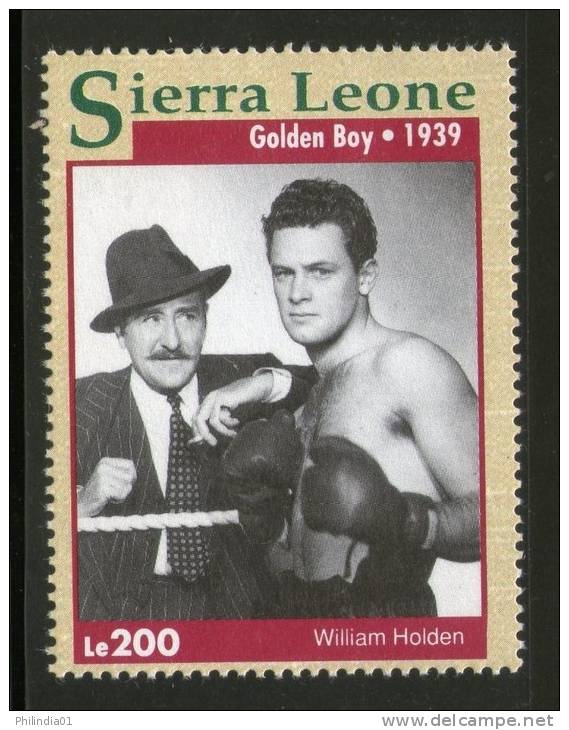 Sierra Leone 1993 Golden Boy - William Holden Sc 1610b Boxing Movies Stars Cinema Film Actor Sport MNH ++ 2770 - Cinema